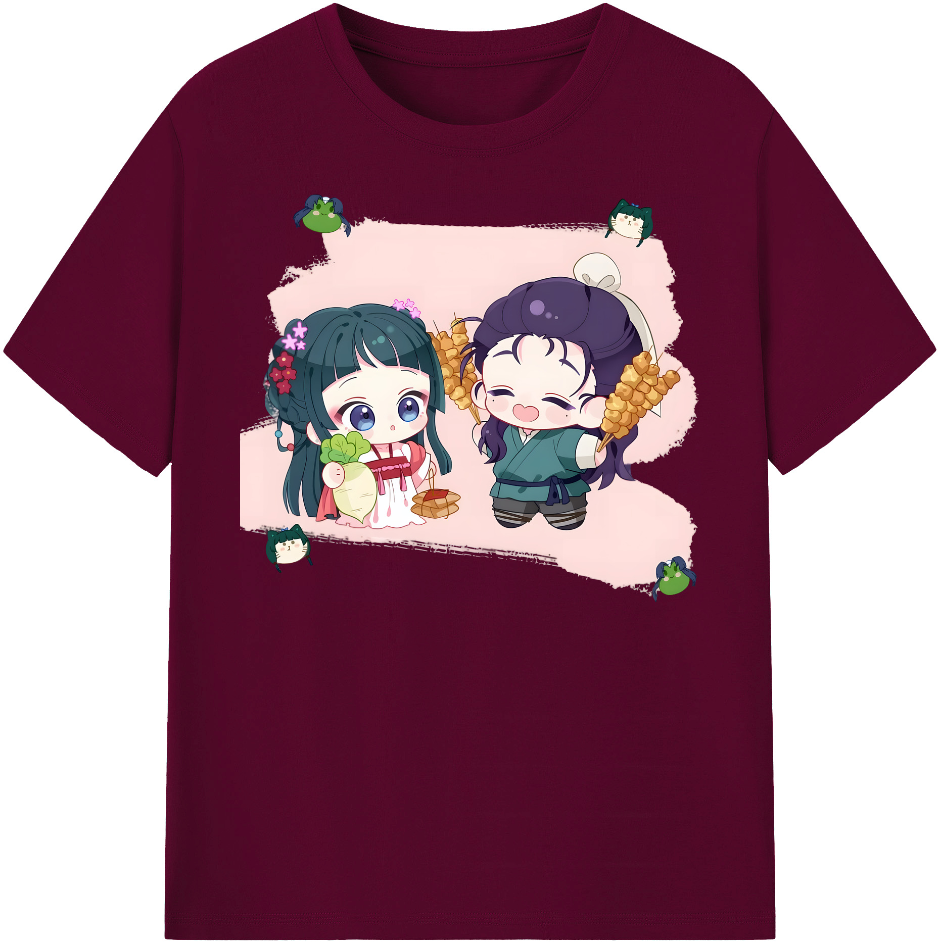 （画像用） 薬屋のひとりごと The Apothecary Diaries レディースカジュアルプリントTシャツ（綿100％）